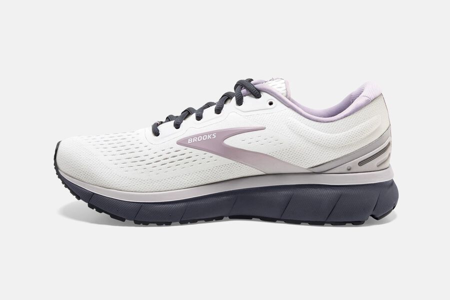 Brooks Israel Trace Road Running Shoes Womens - White/Pink - GHD-923517